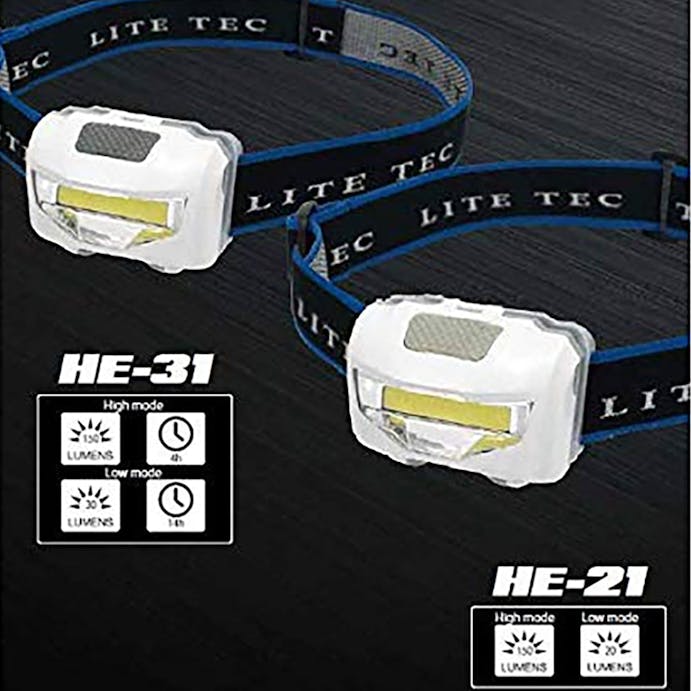 長期LITE TECLEDヘッドライト充電式 3W HE-31