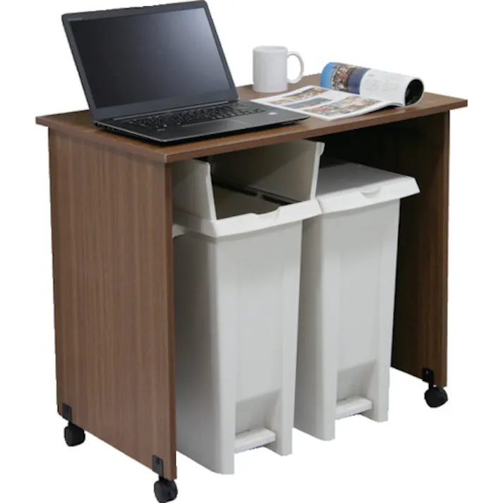 【CAINZ-DASH】E-CON ペダル式ダストボックス 808350 2枚フタ#70ホワイト 80835001WHGL【別送品】