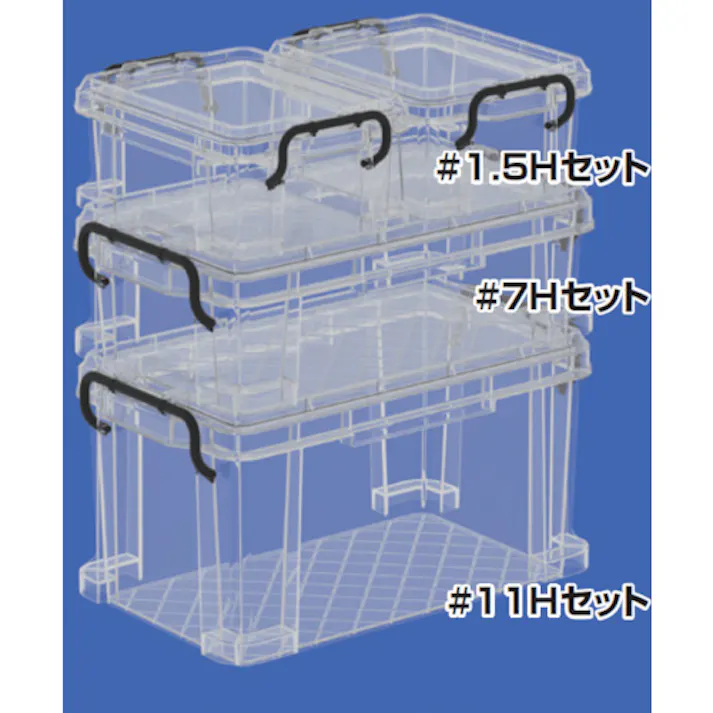 【CAINZ-DASH】E-CON 透明フタ付きボックス 200783 エコンボックス#7Hセット【4.4L、338×193×111】 20078301TMBK901【別送品】
