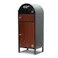 PYKES PEAK ポスト一体宅配ボックス 波月 ディープウッド 幅41cm高さ100cm奥行36cm【別送品】