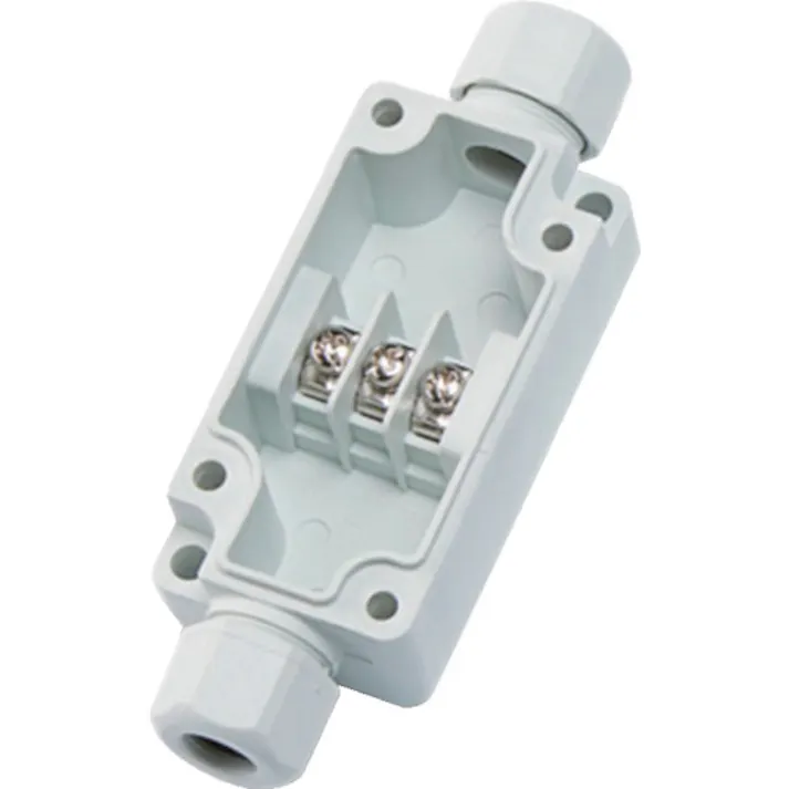 【CAINZ-DASH】タカチ電機工業 ケーブルグランド付端子ボックス(JAN付き) W65×H33×D24 ライトグレー TMC-3PG-TR【別送品】