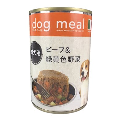 ドッグミール缶 ビーフ＆緑黄色野菜 成犬用 400g