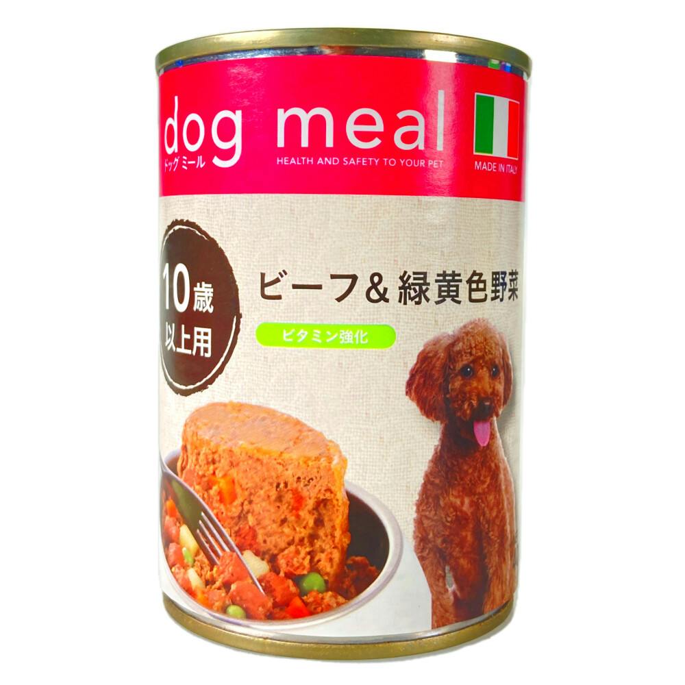 ドッグミール缶 ビーフ＆緑黄色野菜 10歳以上用 400g | ペット用品（犬