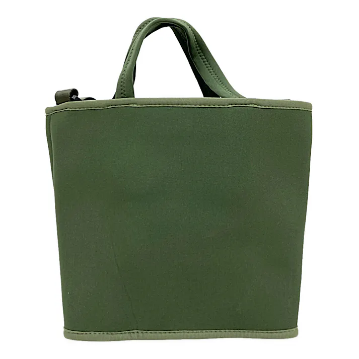 ネオプレーン調 お散歩バッグ カーキ