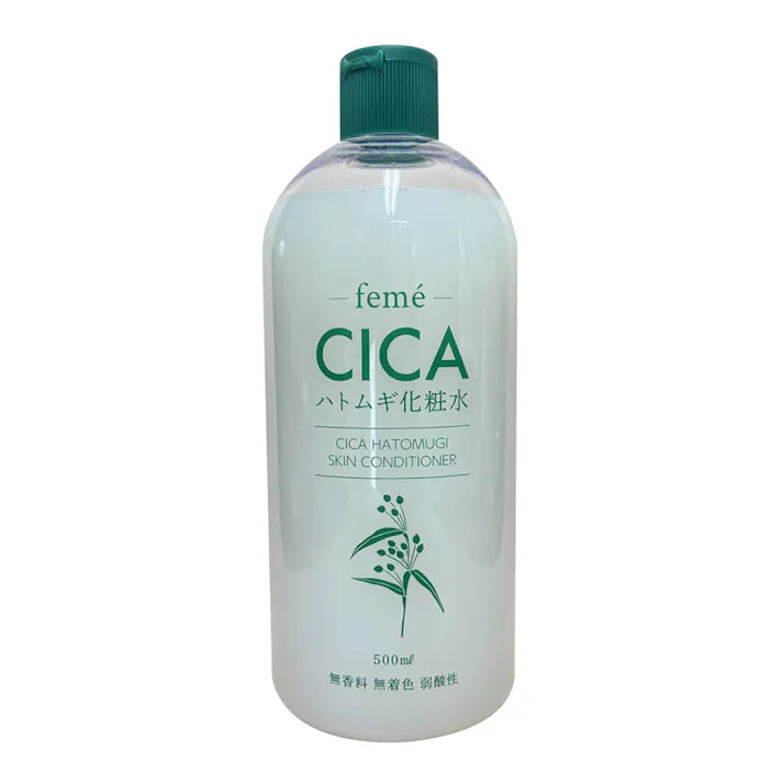 CICA ハトムギ化粧水 無香料 無着色 弱酸性 500ml