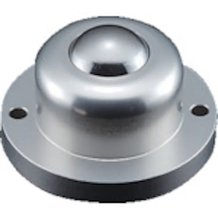 【CAINZ-DASH】エイテック ボールキャスター プレインベア ゴミ排出穴付 上向き用 フランジタイプ スチール製 PV160FH 許容荷重300kg PV160FH【別送品】