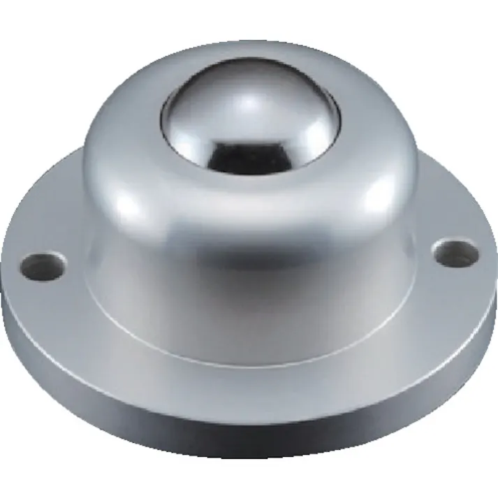 【CAINZ-DASH】エイテック ボールキャスター プレインベア ゴミ排出穴付 上向き用 フランジタイプ スチール製 PV260FH 許容荷重400kg PV260FH【別送品】