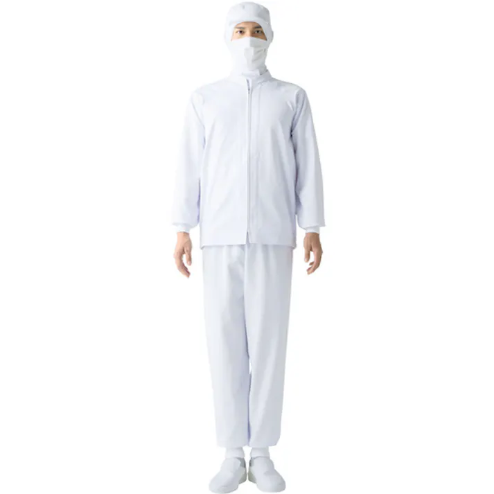 【CAINZ-DASH】サーヴォ 長袖ジャンパー 食品工場 白衣 衛生 ホワイト 3L LT-493-A9-3L【別送品】