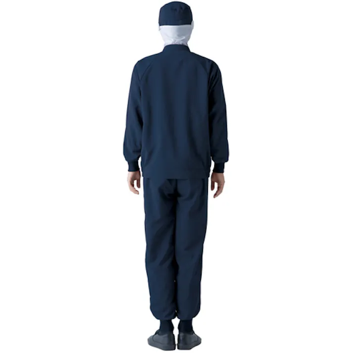 【CAINZ-DASH】サーヴォ 長袖ジャンパー 食品工場 白衣 衛生 ネイビー LL CD-394-K3-LL【別送品】