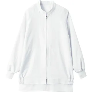 【CAINZ-DASH】サーヴォ 長袖ジャンパー 食品工場 白衣 衛生 ホワイト SS AQ-495-A9-SS【別送品】