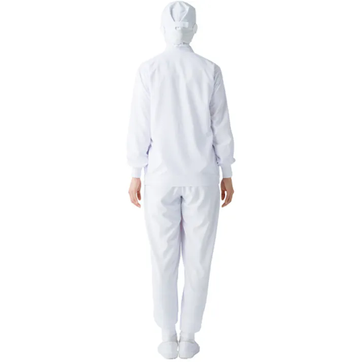 【CAINZ-DASH】サーヴォ 長袖ジャンパー 食品工場 白衣 衛生 ホワイト L AQ-495-A9-L【別送品】