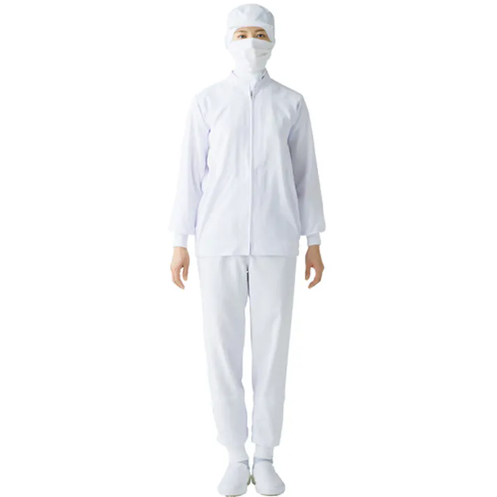 【CAINZ-DASH】サーヴォ 長袖ジャンパー 食品工場 白衣 衛生 ホワイト 3L AQ-495-A9-3L【別送品】