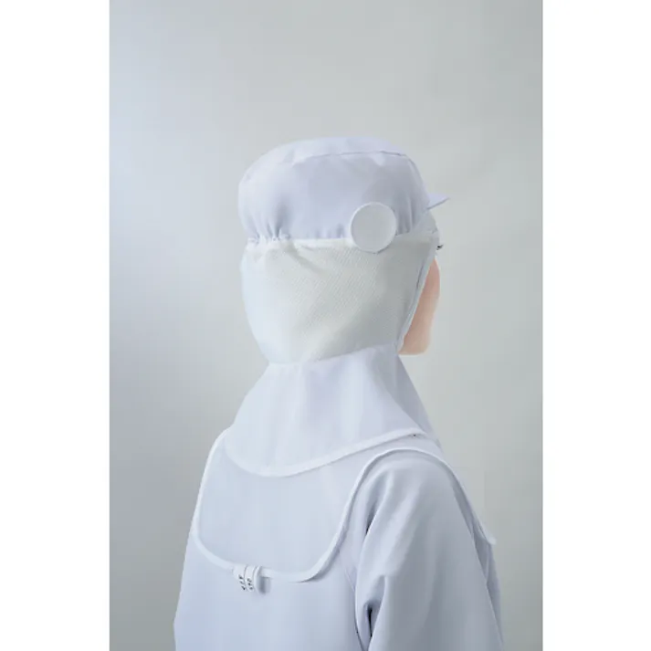 【CAINZ-DASH】サーヴォ ロングフード 衛生帽子 グリーン M CD-590-H1-M【別送品】