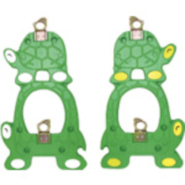 【CAINZ-DASH】安全興業 単管バリケード トータス君 グリーン(簡単クランプ付) TOG-K【別送品】