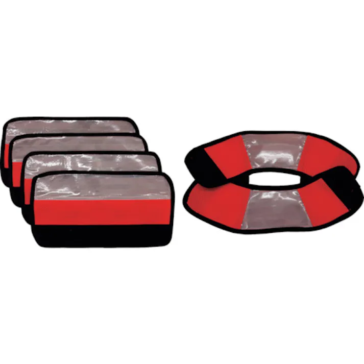 【CAINZ-DASH】グリーンクロス ハーネス用反射パッド(XW)X型 ホワイト 1122300004【別送品】