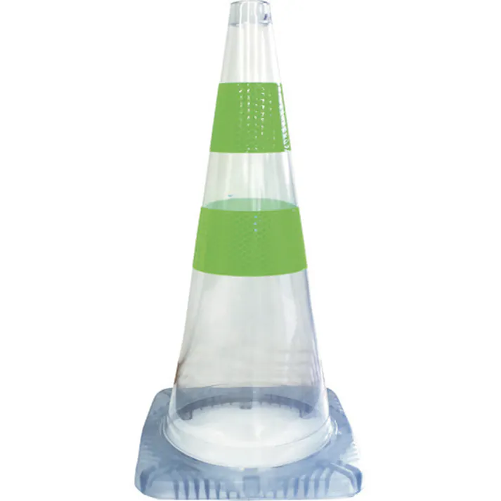 【CAINZ-DASH】グリーンクロス 安全コーン まる見えコーン 緑反射 1105230101【別送品】