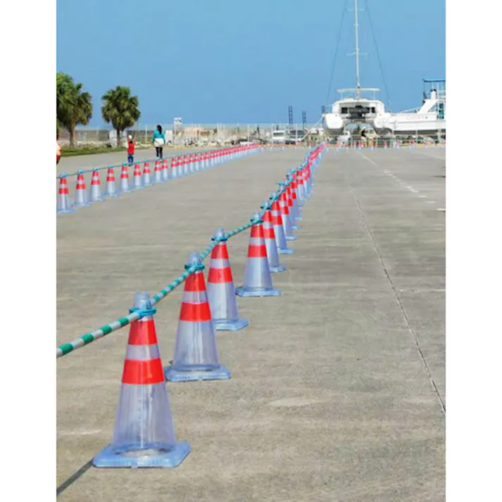 【CAINZ-DASH】グリーンクロス 安全コーン まる見えコーン 黄反射 1105230103【別送品】