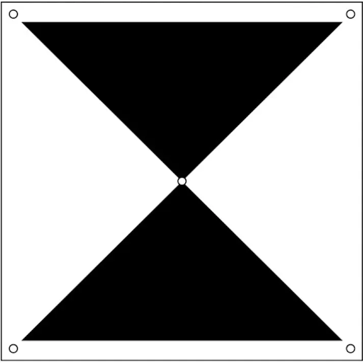 【CAINZ-DASH】グリーンクロス ドローン用対空標識X型 6300001176【別送品】