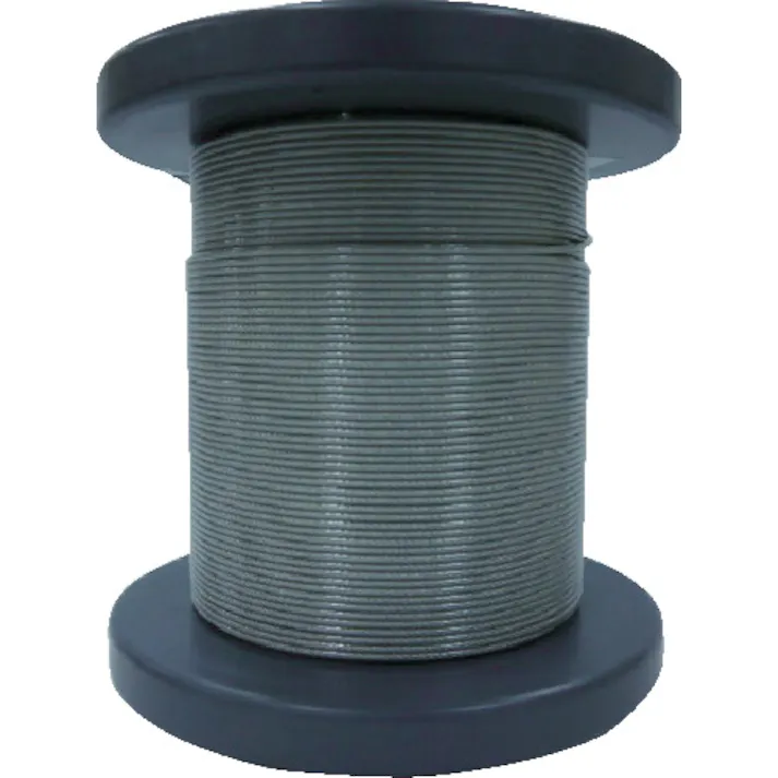 【CAINZ-DASH】大阪コートロープ SUSワイヤロープ1.00/1.20mm 7×7 50m巻コート付(クリアー) NSB100-120-50M【別送品】