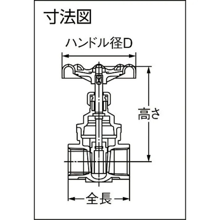 【CAINZ-DASH】オンダ製作所 SVG2型(ゲートバルブ) Rc3/4 SVG2-20【別送品】