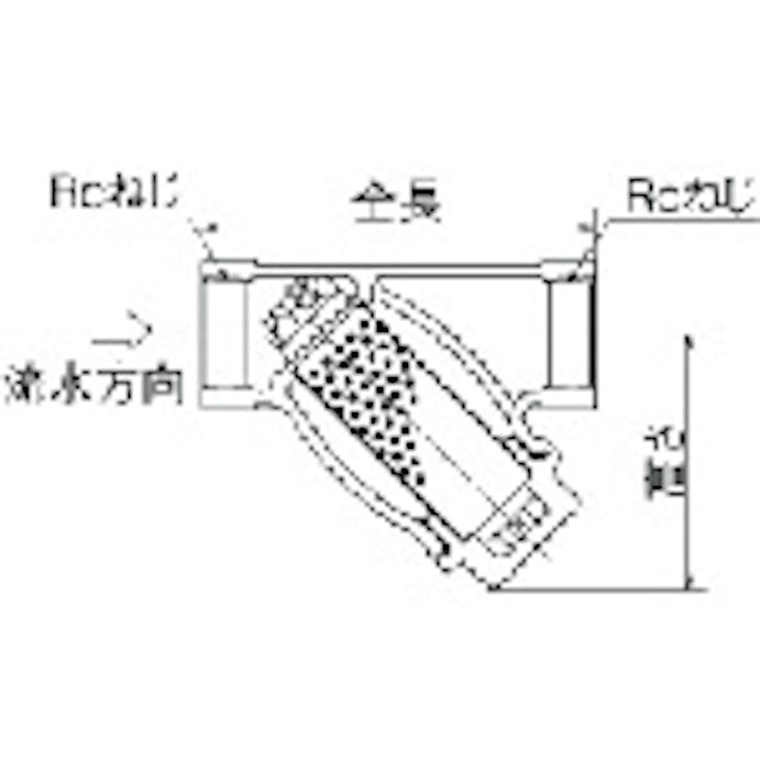 【CAINZ-DASH】オンダ製作所 ＳＶＹ２型（Ｙ形ストレーナー）　Ｒｃ１　１／４ SVY2-32【別送品】