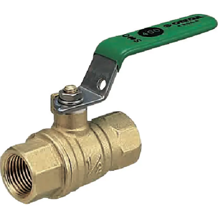 【CAINZ-DASH】オンダ製作所 黄銅ボールバルブ FF型(フルボア) Rc1/4 レバーハンドル FF-08【別送品】