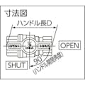 【CAINZ-DASH】オンダ製作所 黄銅ボールバルブ　ＦＦ型（フルボア）　Ｒｃ１／２　Ｔハンドル FF-T15【別送品】