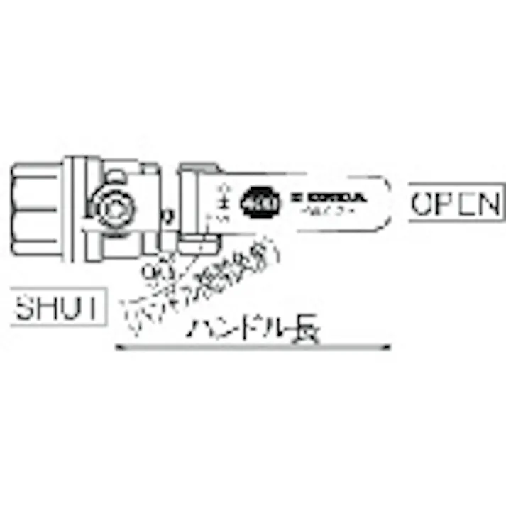 【CAINZ-DASH】オンダ製作所 黄銅ボールバルブ FF型(フルボア) Rc1 レバーハンドル FF-25【別送品】