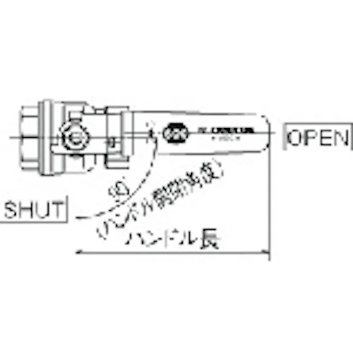 【CAINZ-DASH】オンダ製作所 黄銅ボールバルブ FF2型(フルボアコンパクト) Rc1/4 FF2-08【別送品】