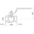 【CAINZ-DASH】オンダ製作所 黄銅ボールバルブ　ＦＦ２型（フルボアコンパクト）　Ｒｃ１／２ FF2-15【別送品】