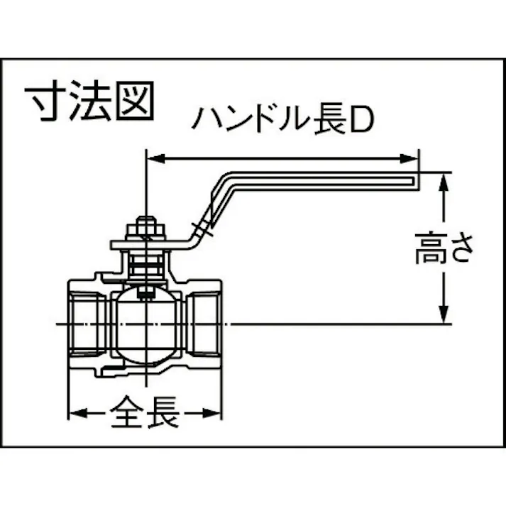 【CAINZ-DASH】オンダ製作所 黄銅ボールバルブ FF2型(フルボアコンパクト) Rc1 1/4 FF2-32【別送品】