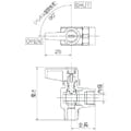 【CAINZ-DASH】オンダ製作所 フリーボールＭＬ３型　Ｒ１／４　×　Ｒ１／４ ML3-08【別送品】