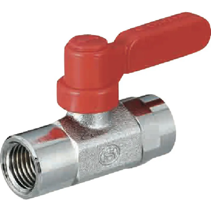 【CAINZ-DASH】オンダ製作所 ボールバルブ フリーボールM1型Rタイプ(ロングハンドル) Rc1/4 × Rc1/4 M1-08MLR【別送品】