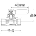 【CAINZ-DASH】オンダ製作所 ボールバルブ　フリーボールＭ１型Ｒタイプ（ロングハンドル）　Ｒｃ３／８　×　Ｒｃ３／８ M1-10MLR【別送品】