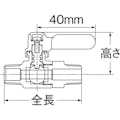 【CAINZ-DASH】オンダ製作所 ボールバルブ　フリーボールＭ３型Ｒタイプ（ロングハンドル）　Ｒ３／８　×　Ｒ３／８ M3-10MLR【別送品】