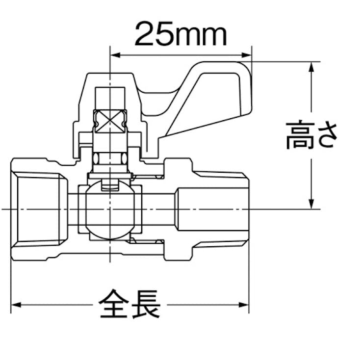 【CAINZ-DASH】オンダ製作所 イーボールＭＥ２型　Ｒｃ１／８　×　Ｒ１／８ ME2-06M【別送品】