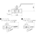 【CAINZ-DASH】オンダ製作所 Ｔ型（三方）ボールバルブ　Ｒｃ１／２ T-15【別送品】