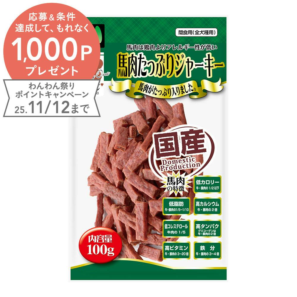 ラブリーワン 馬肉たっぷりジャーキー 100g | ペット用品（犬