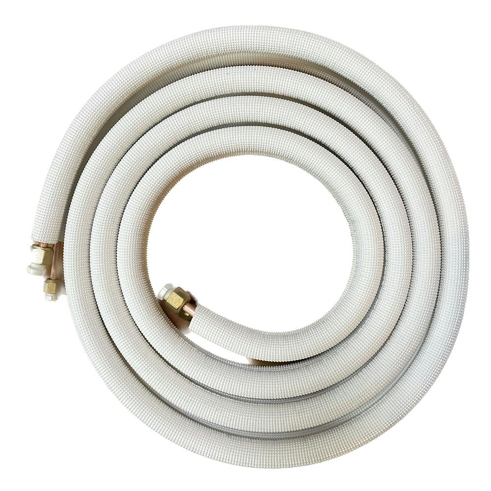 MF エアコンペアチューブ 2分3分 フレア加工済 ナット付 4m ペアコイル