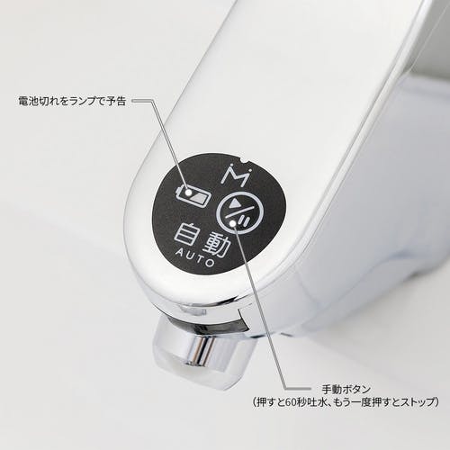 CAINZ-DASH】ミナミサワ 自動水栓 横水栓（吐水口回転形） 後付け