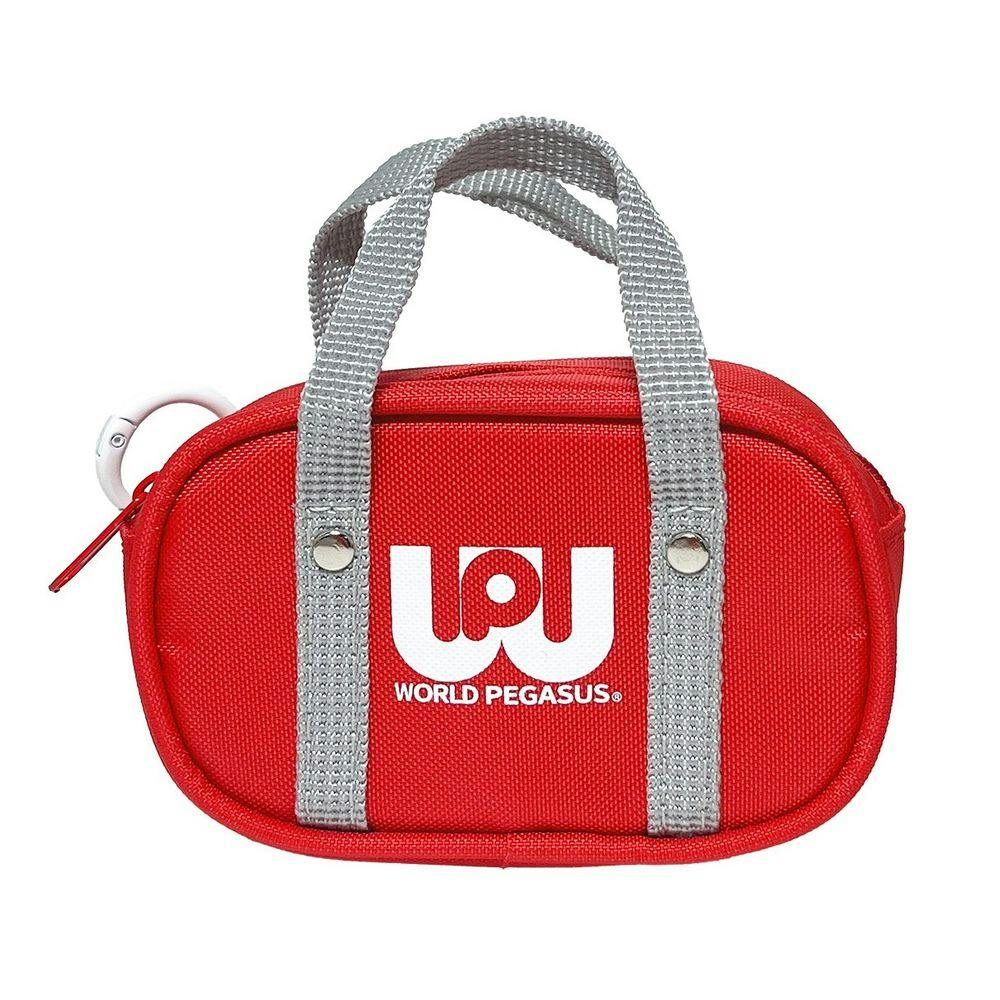 ワールドペガサス イヤホンポーチ レッド ペンケース