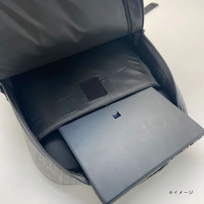 底が丈夫なリュック 12L グレー