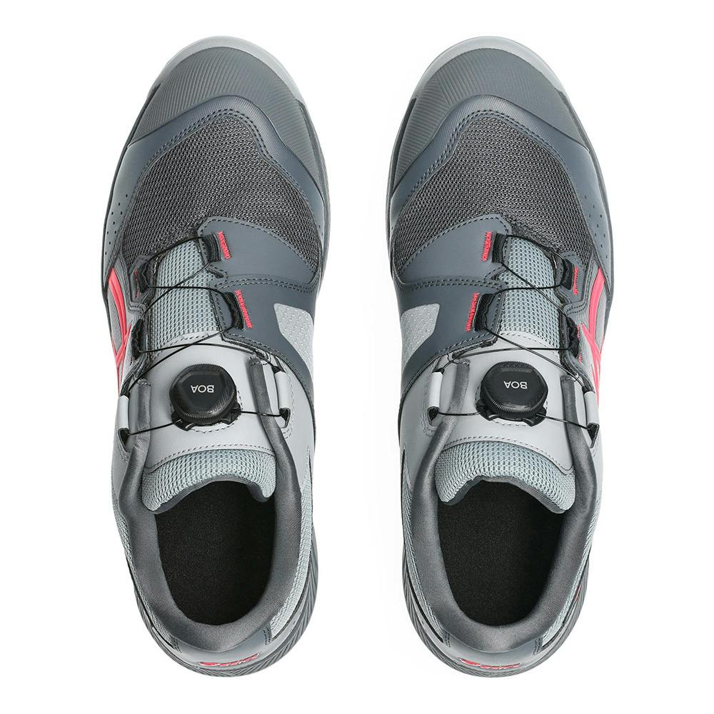 asics 安全靴 BOAフィットシステム グレー26.5センチ アシックス CP228 BOA 27.0cm グレー×ピンク | 作業着・作業服・安全靴