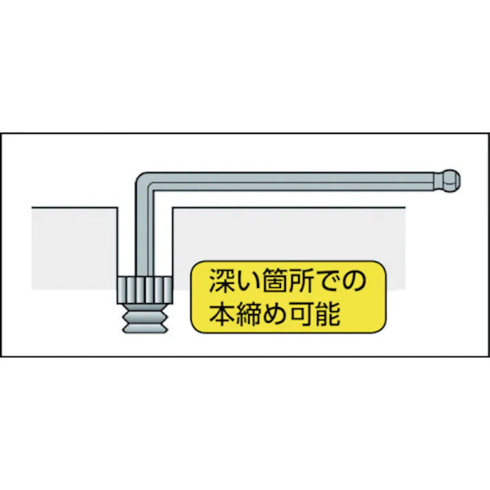 【CAINZ-DASH】水戸工機 L型ホローレンチ ボールポイント ネオ 3mm HBL30N【別送品】