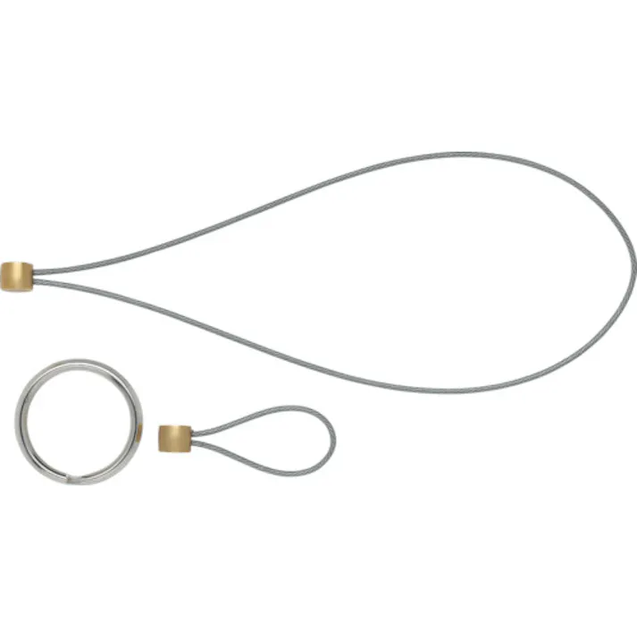 【CAINZ-DASH】水戸工機 セーフティーループ(からみ防止タイプ) ショート ゴールド×ブラック SLK-80GB【別送品】