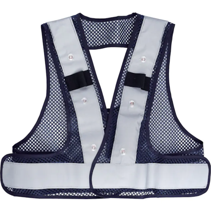 【CAINZ-DASH】リンクサス F-H-VフルハーネスベストLED ネイビーxシルバー FHV-ENS【別送品】