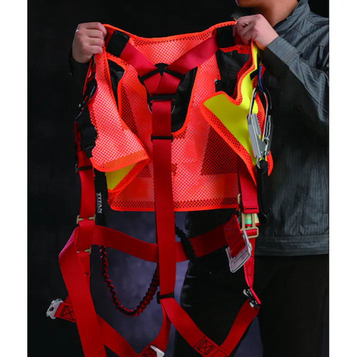 【CAINZ-DASH】リンクサス F-H-VフルハーネスベストLED ネイビーxシルバー FHV-ENS【別送品】