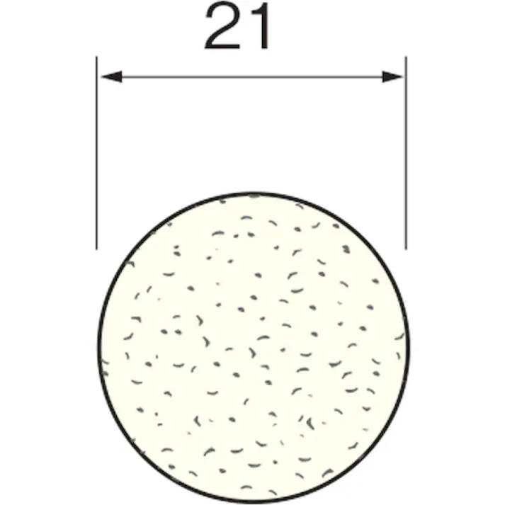 【CAINZ-DASH】日本精密機械工作 フェルトディスク(裏面接着剤付) A4021【別送品】