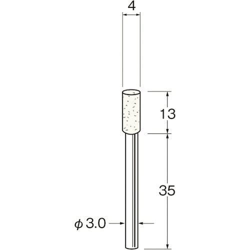 日本精密機械工作 軸付フェルトバフ外径(mm):4 F3204 フェルト軸付ホイール 日本精密機械工作 軸付フェルトバフ外径(mm):4 F3204 フェルト軸付ホイール