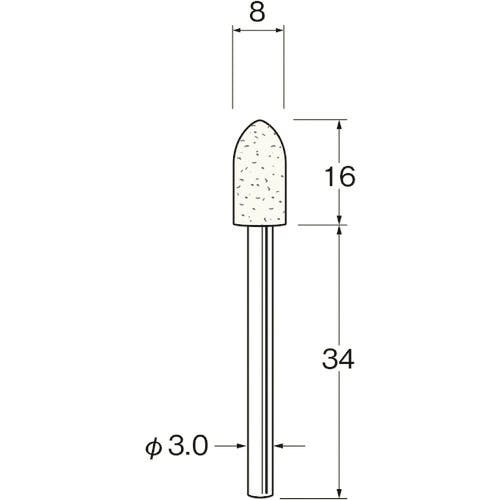 日本精密機械工作 軸付フェルトバフ砲弾型幅(mm)16 (5個入) F3508 フェルト軸付ホイール 日本精密機械工作 軸付フェルトバフ砲弾型幅(mm)16 (5個入) F3508 フェルト軸付ホイール